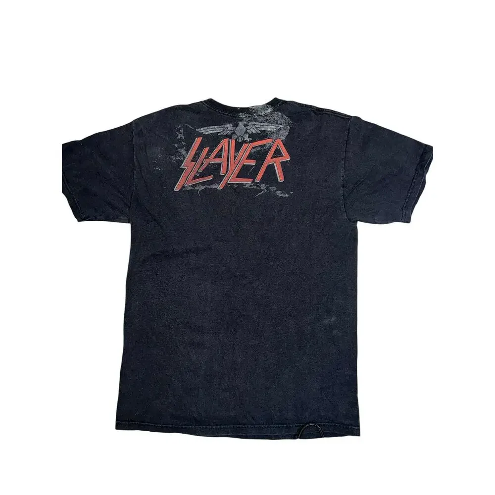 Slayer Skull Helmet Band vintage 90s grunge graphic T-Shirt Adult swim